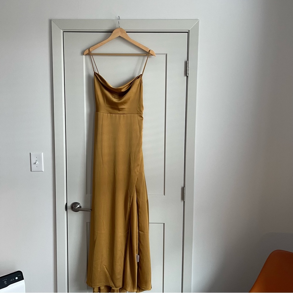 Fame and Partners Silk Slip Dress Size 4